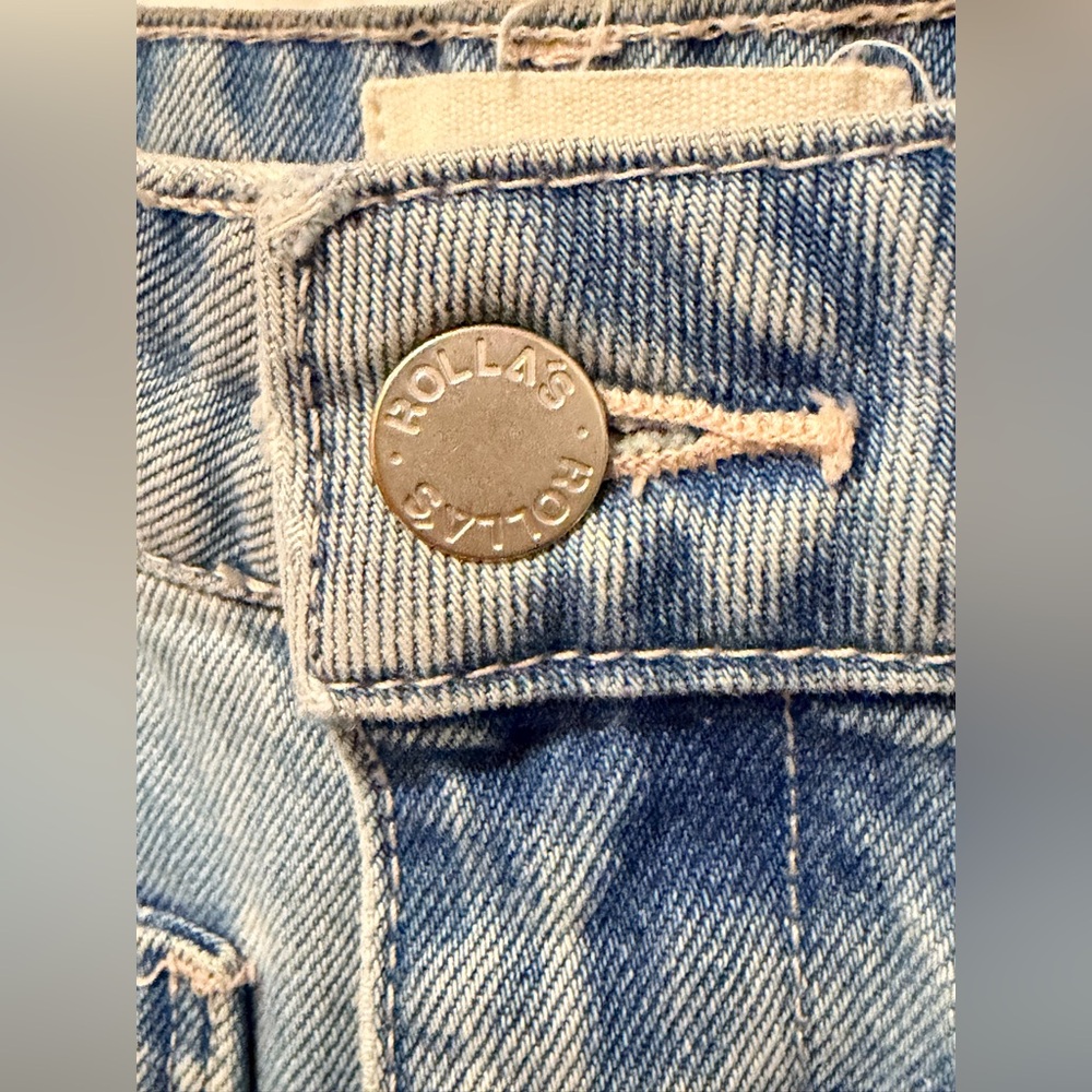 ROLLA'S Vintage Blue Wide Leg Jeans Sz 25 - Picture 5 of 13